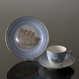 Denmark Dinner set Cup (Svallerup Church) and Plate (Jens Bangs Stonehouse), Bing & Grondahl