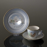 Denmark Dinner set Cup (Round Tower) and Plate (Kronborg), Bing & Grondahl