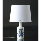 Rund cylinderformet lampeskærm 23 cm i højden, Hvid chintz m/kant