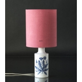 Round cylindrical lampshade, Coral Red fabric, WITHOUT lid