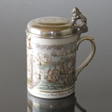 Mug with Niels Juel, "The Battle in Koege Bay", Royal Copenhagen