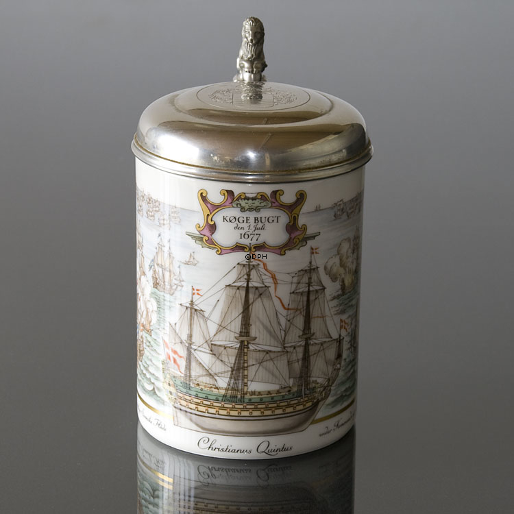 Krus med Niels Juel, Slaget i Køge Bugt, Royal Copenhagen