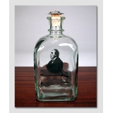 Glasflasche mit Hans Christian Andersen