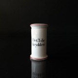 Bing & Grondahl Spice jar, "Det 3die krydderi" (The third spice), no. 497