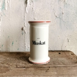 Bing & Grondahl Spice jar, "Muskat", (Nutmeg), no. 497