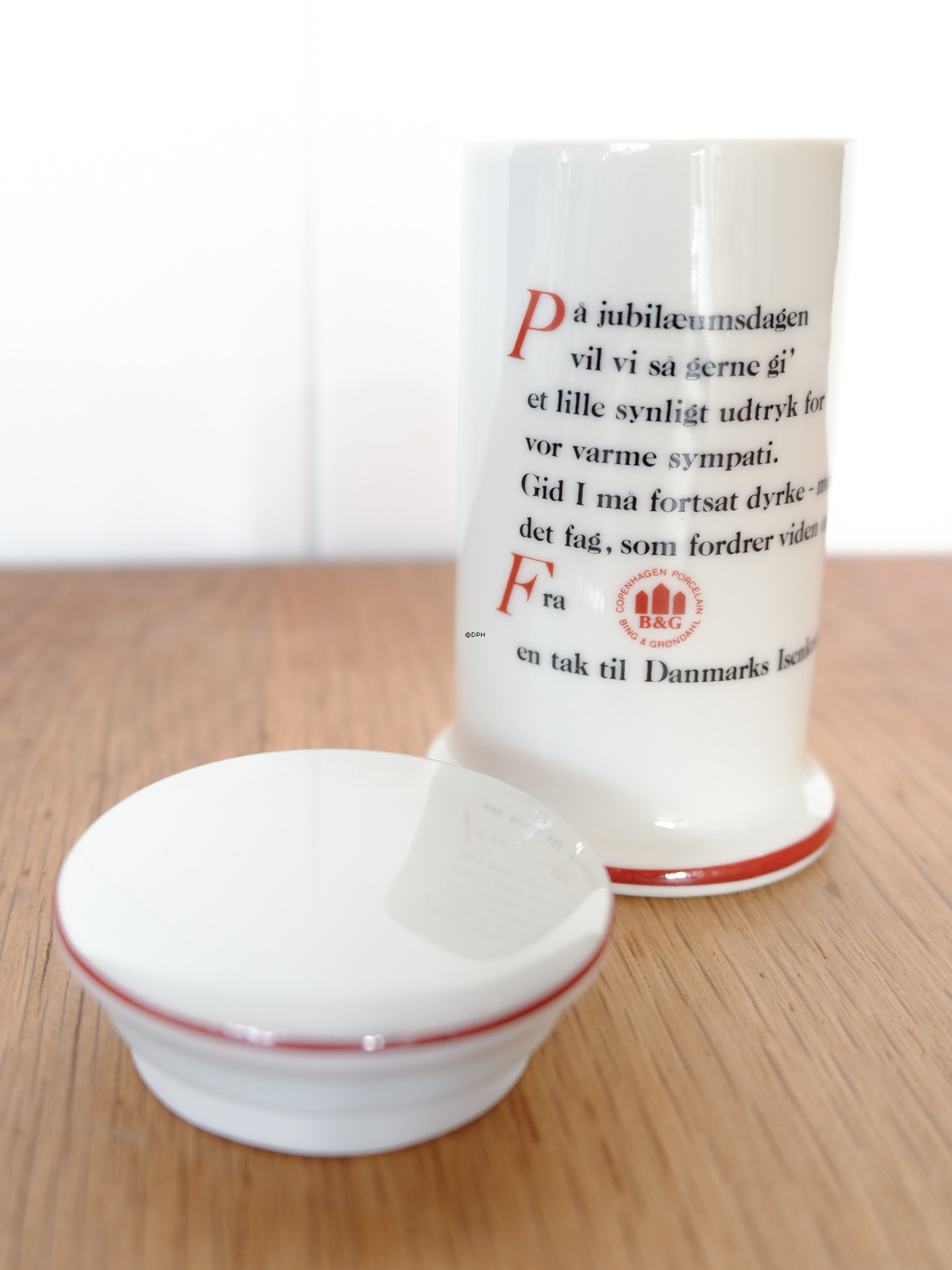 Bing & Grøndahl krydderikrukke, Danmarks Isenkræmmerstand Jubilæum