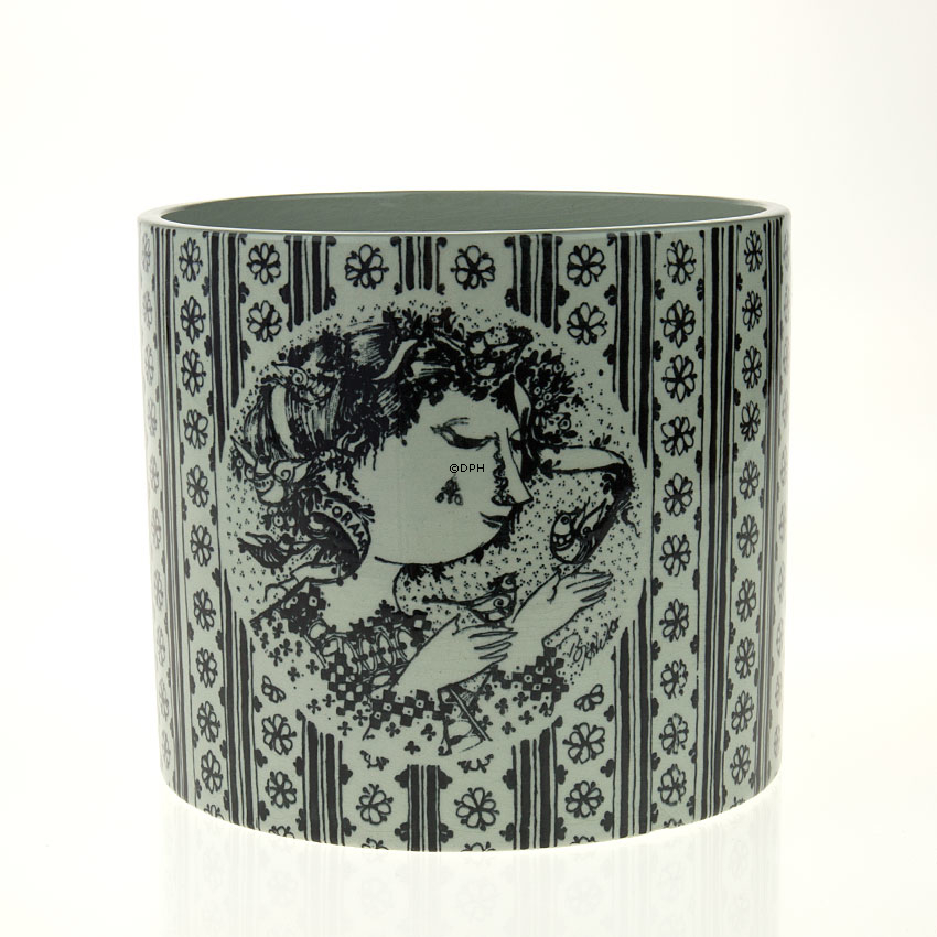 Wiinblad urtepotte - sort