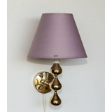 Round lampshade height 13 cm, rose chintz fabric