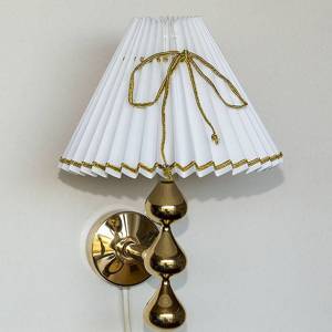 Asmussen dråbe væglampe med 3 dråber (BEMÆRK - Brugt lampe)
