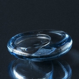 Holmegaard Glass dish, light blue, ø14cm, Per Lütken