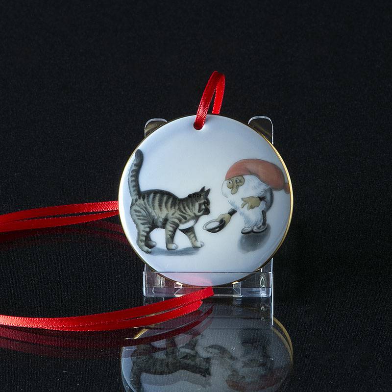 Wiberg Juleornament nisse og kat