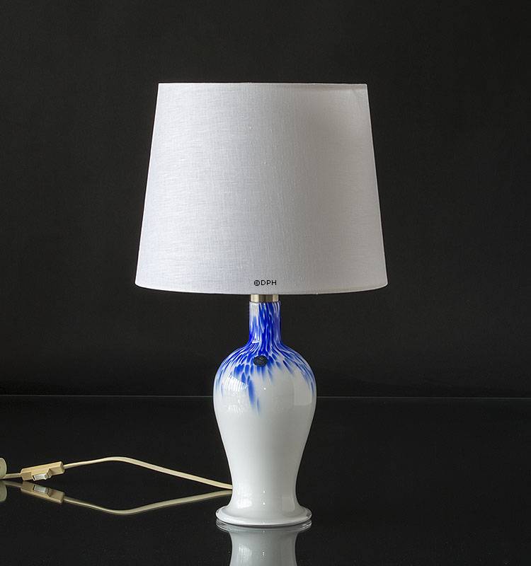 Rund cylinderformet lampeskærm 22 cm i højden, off white hørstof