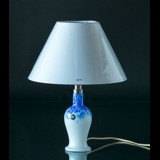 Holmegaard Torino Bordlampe med blå dekoration - Udgået af produktion