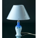 Holmegaard Torino Bordlampe med blå dekoration - Udgået af produktion