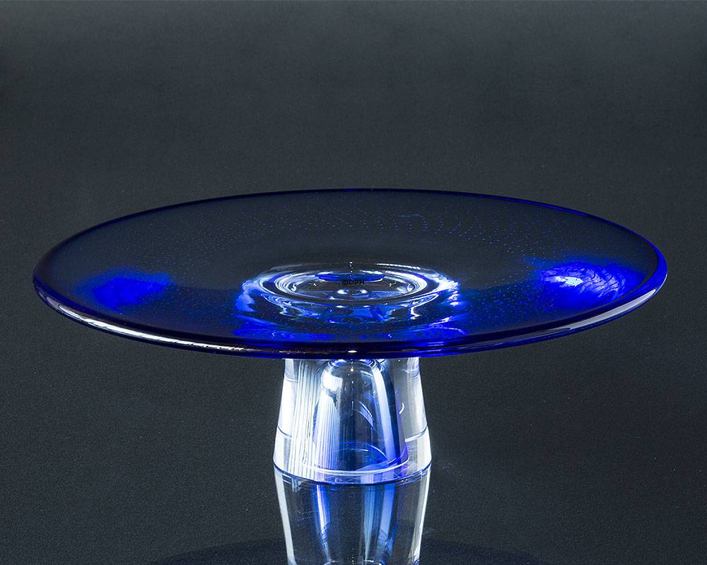 Holmegaard blåt lagkagefad