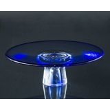 Holmegaard blåt lagkagefad