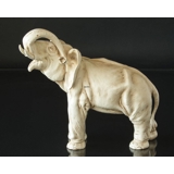 Elefant med hævet snabel, Royal Dux figur
