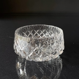 Crystal glass bowl with engravings