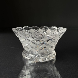 Crystal glass bowl with engravings