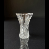 Krystal glas vase med slibninger