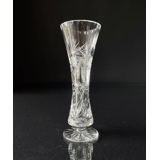 Krystal glas vase med slibninger