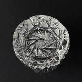 Kristallglasschale / Aschenbecher mit Gravuren