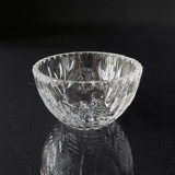 Crystal glass small bowl wiith engravings, flower motif