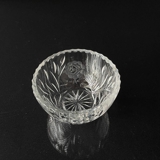 Kristallglas kleine Schale mit Gravuren, Blumenmuster