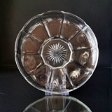 Glass dish with engravings