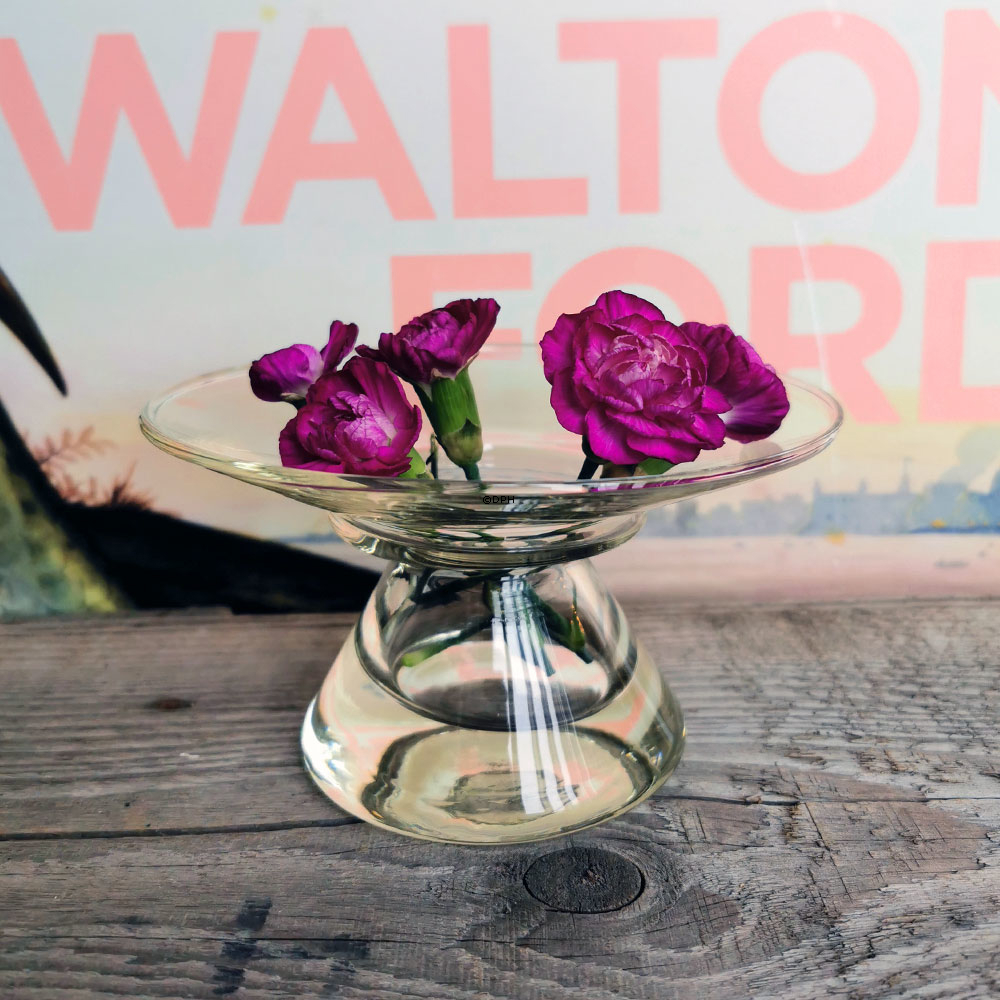 Lysestage til almindeligt lys, glas