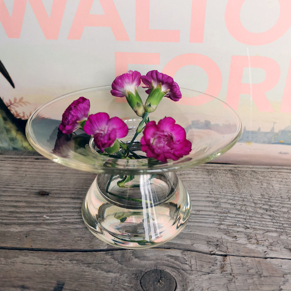 Lysestage til almindeligt lys, glas