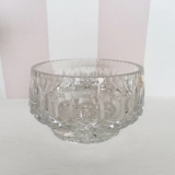 Crystal glass bowl wiith engravings