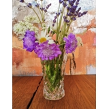 Krystal glas vase med slibninger, RCR