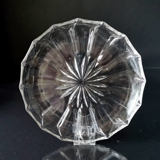 Glas fad med "isblomst" i midten
