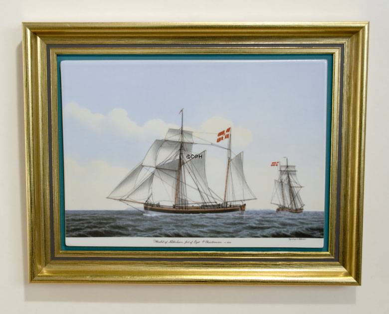 Danske Skibsportrætter "Haabet af København" Bing og Grøndahl