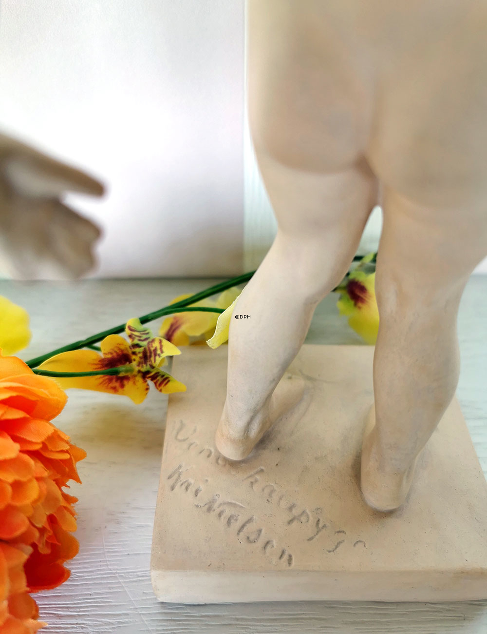 Ipsen Figur, Pige badepige nr. 888, Venus - Terracotta nr. 34