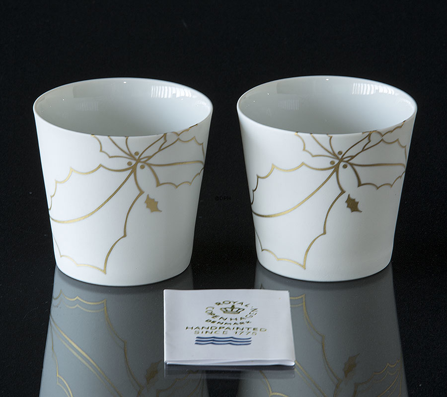 Kristtorn, Fyrfadsstager, 2 stk, Royal Copenhagen