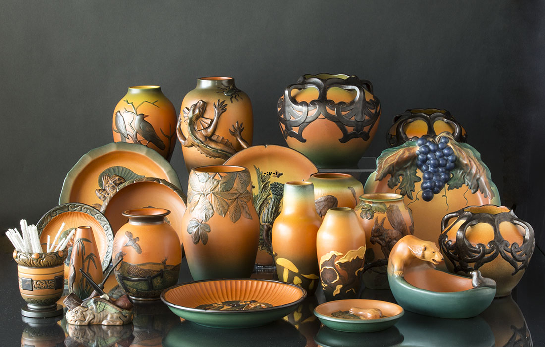 Ipsen Vase med blade nr. 791