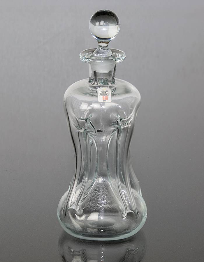 Holmegaard Glas Klukflaske med låg