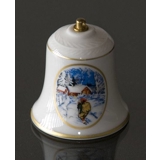 Rorstrand Christmas bell, motif no. 1 and 2, set of two