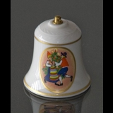 Rorstrand Christmas bell, motif no. 7 and 8, set of two