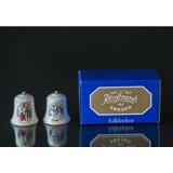 Rorstrand Christmas bell, motif no. 9 and 10, set of two