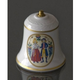 Rorstrand Christmas bell, motif no. 9 and 10, set of two