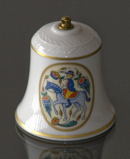 Rørstrand juleklokker 1981, motiv nr. 9 og 10, sæt med 2 stk.