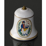 Rorstrand Christmas bell, motif no. 11 and 12, set of two