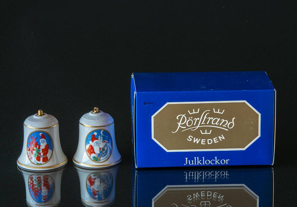 Rørstrand juleklokker 1984, motiv nr. 15 og 16, sæt med 2 stk.