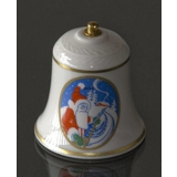 Rorstrand Christmas bell, motif no. 15 and 16, set of two