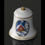Rorstrand Christmas bell, motif no. 17 and 18, set of two