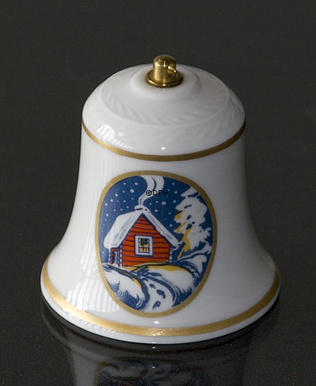 Rørstrand juleklokker 1985, motiv nr. 17 og 18, sæt med 2 stk.