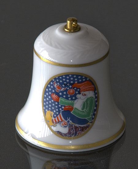 Rørstrand juleklokker 1987, motiv nr. 21 og 22, sæt med 2 stk.